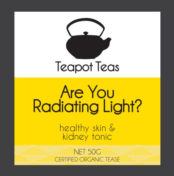 are you radiating light_healthy skin and kidney tonic_teapot teas_label